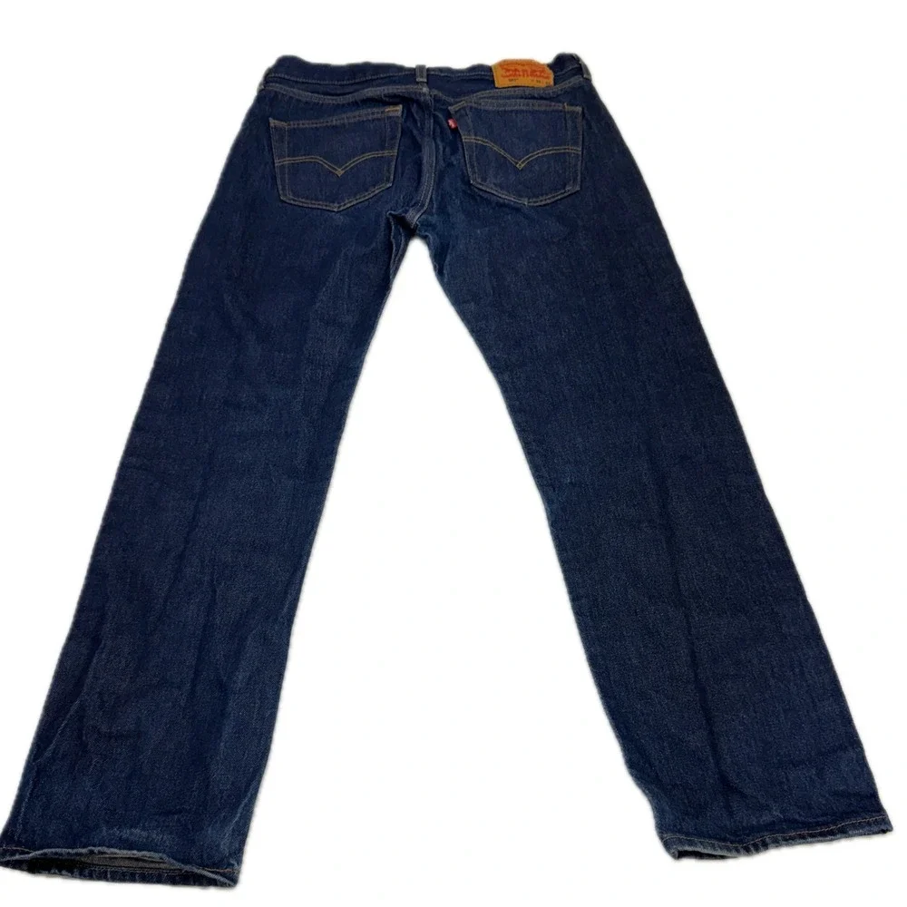 Levi's 501 Jeans Mens W33 L29 Dark Blue Indigo Classic Workwear